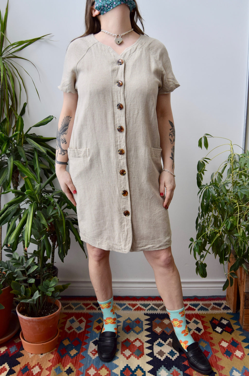 Soft Natural Linen Dress