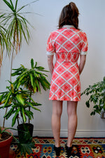 Seventies Argyle Mini Dress