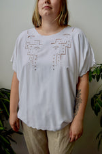 Rayon Eyelet Blouse