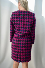 Magenta Tweed Suit