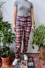 Seventies Plaid Dad Pants