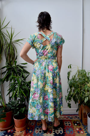 Floral Summer Eighties Dress