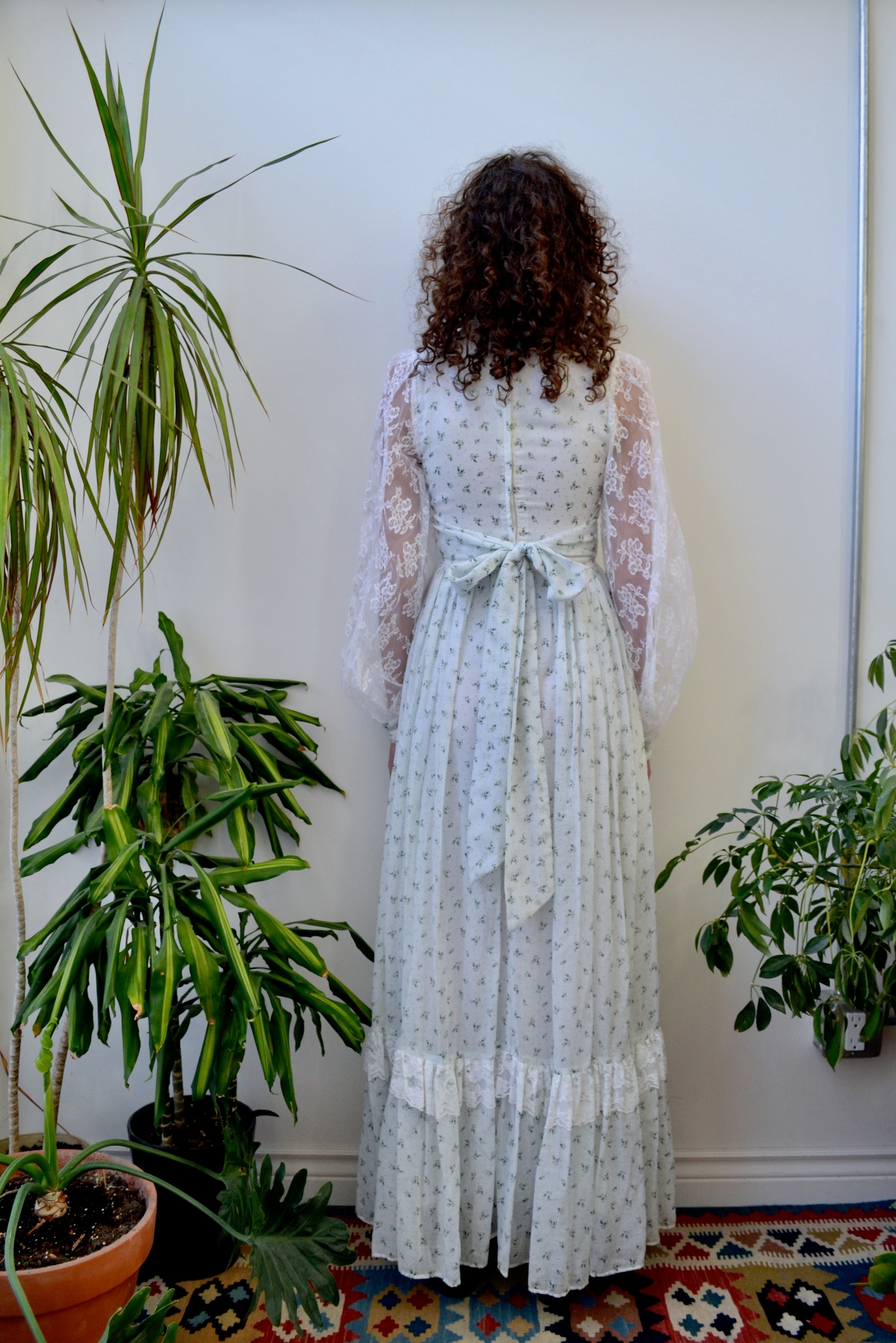 Mint Calico Renaissance Gown