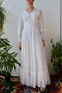 Gauzy Renaissance Seventies Dress