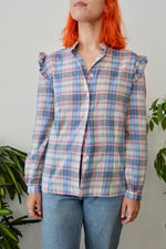 Eighties Plaid Western Shirt