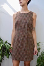 Nineties Houndstooth Mini Dress