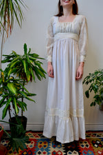 Cream Seventies Renaissance Dress
