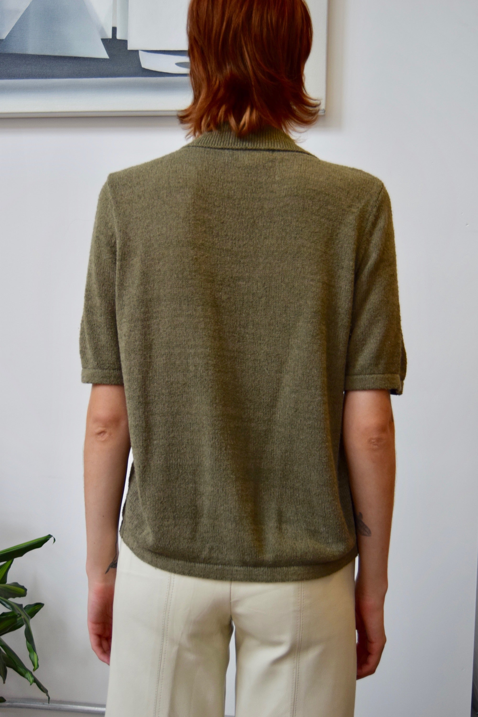 Short Sleeve Cedar Knit Cardigan