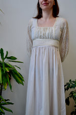 Cream Seventies Renaissance Dress