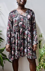 Babydoll Floral Rayon Dress