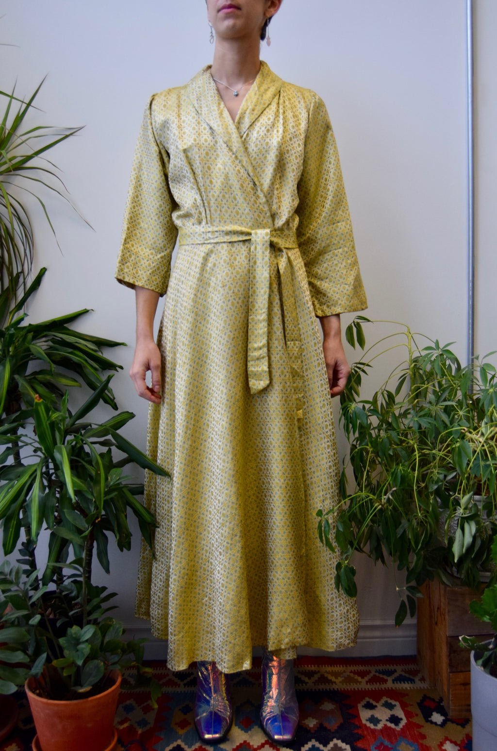 Vintage Brocade Dressing Gown