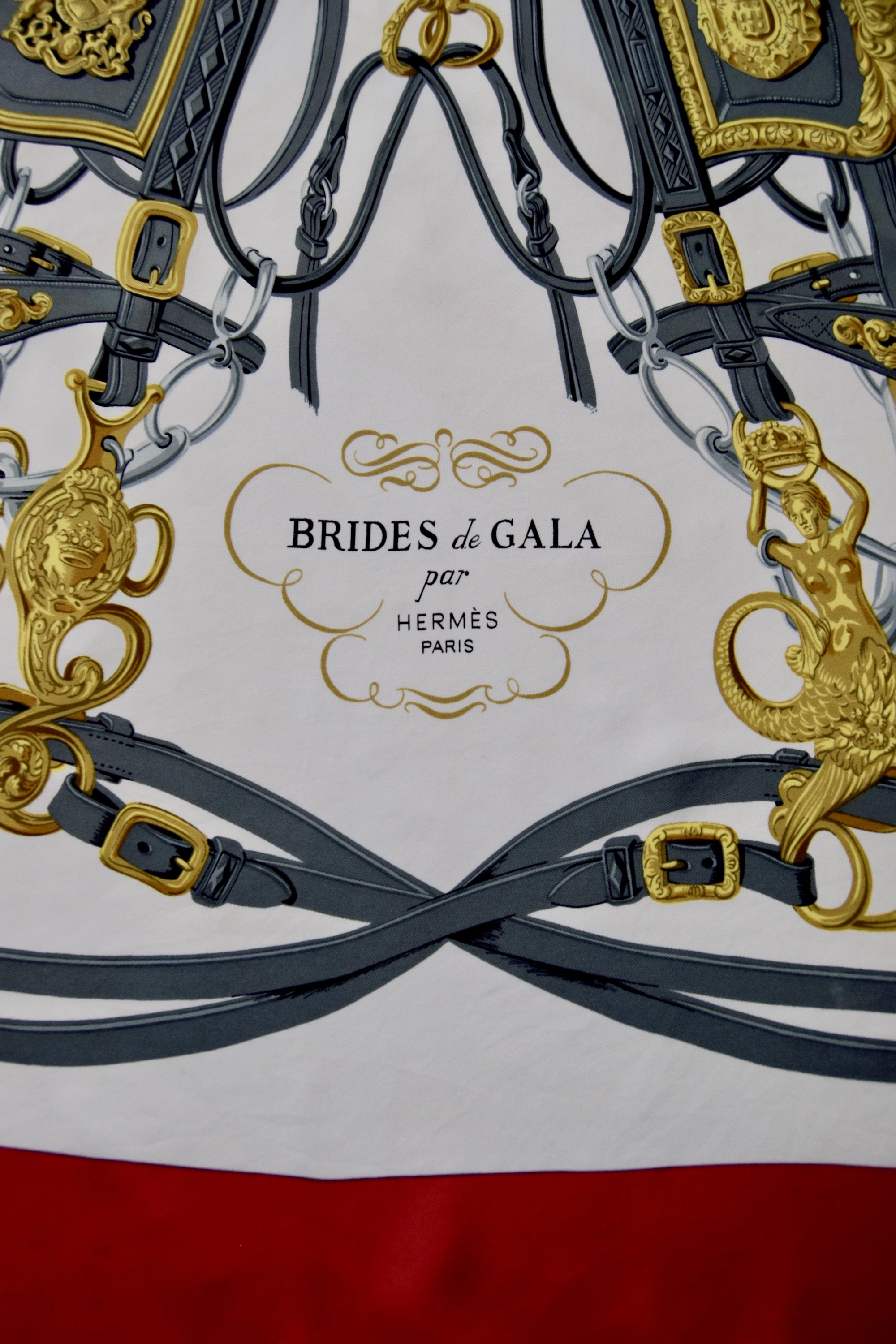 CommunityVintage Designer Hermès Paris Brides de Gala Silk Scarf