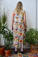 Sheer Gauzy Cotton Floral Dress