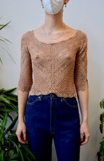 Copper Crochet Top
