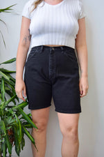 Black Wrangler Denim Shorts