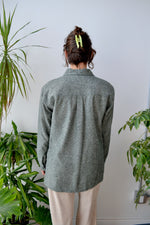 Green Raw Silk Shacket