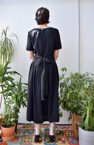 Nineties Drop Waist Rayon Dress