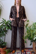 Moody Botanical Velvet Suit