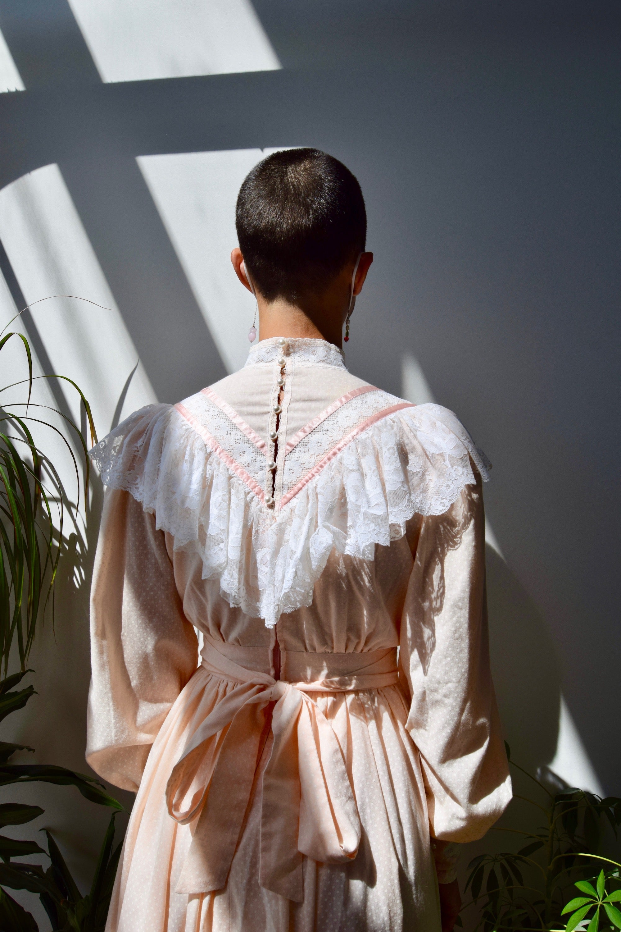 Polka Dot Peach Gunne Sax Dress