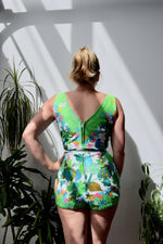 1960's "Miss Hawaii" Tropical Cotton Playsuit