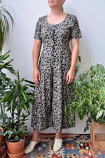 Nineties Floral Rayon Pantsuit