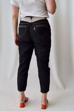 Pocket Detail Tapered Mom Jeans