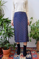 Vintage Rayon PDot Skirt