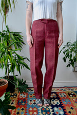 Cranberry Wool Trousers