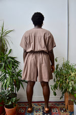 Malt Raw Silk Romper