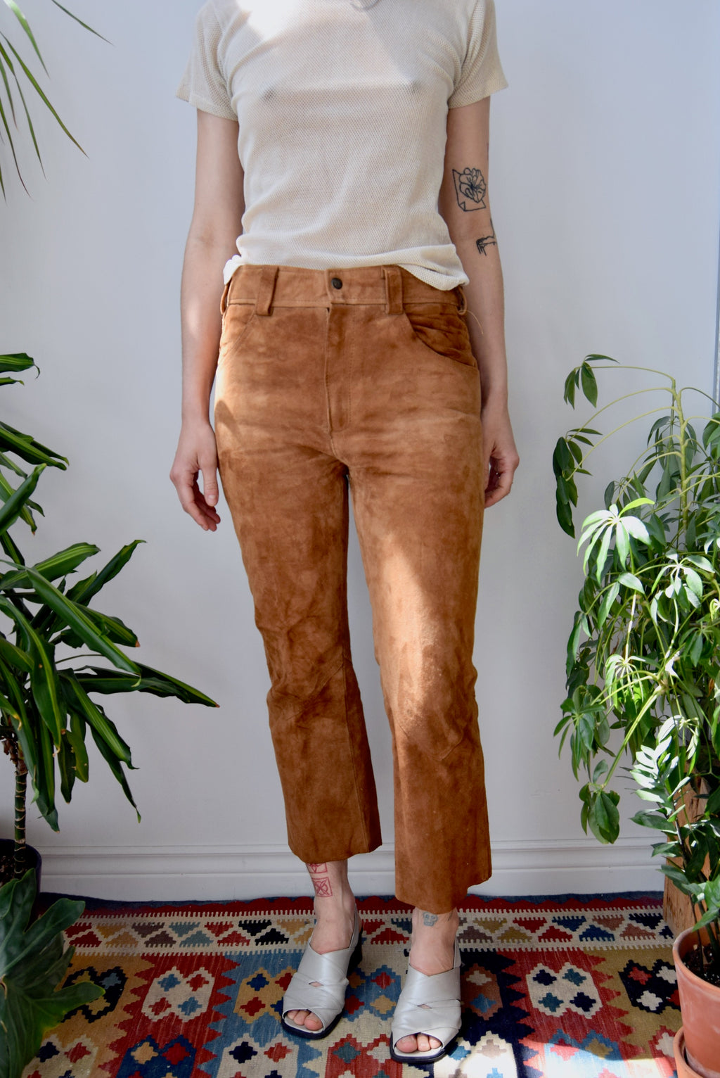 Made In France Suede Pants