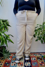 Straight Leg Linen Trousers