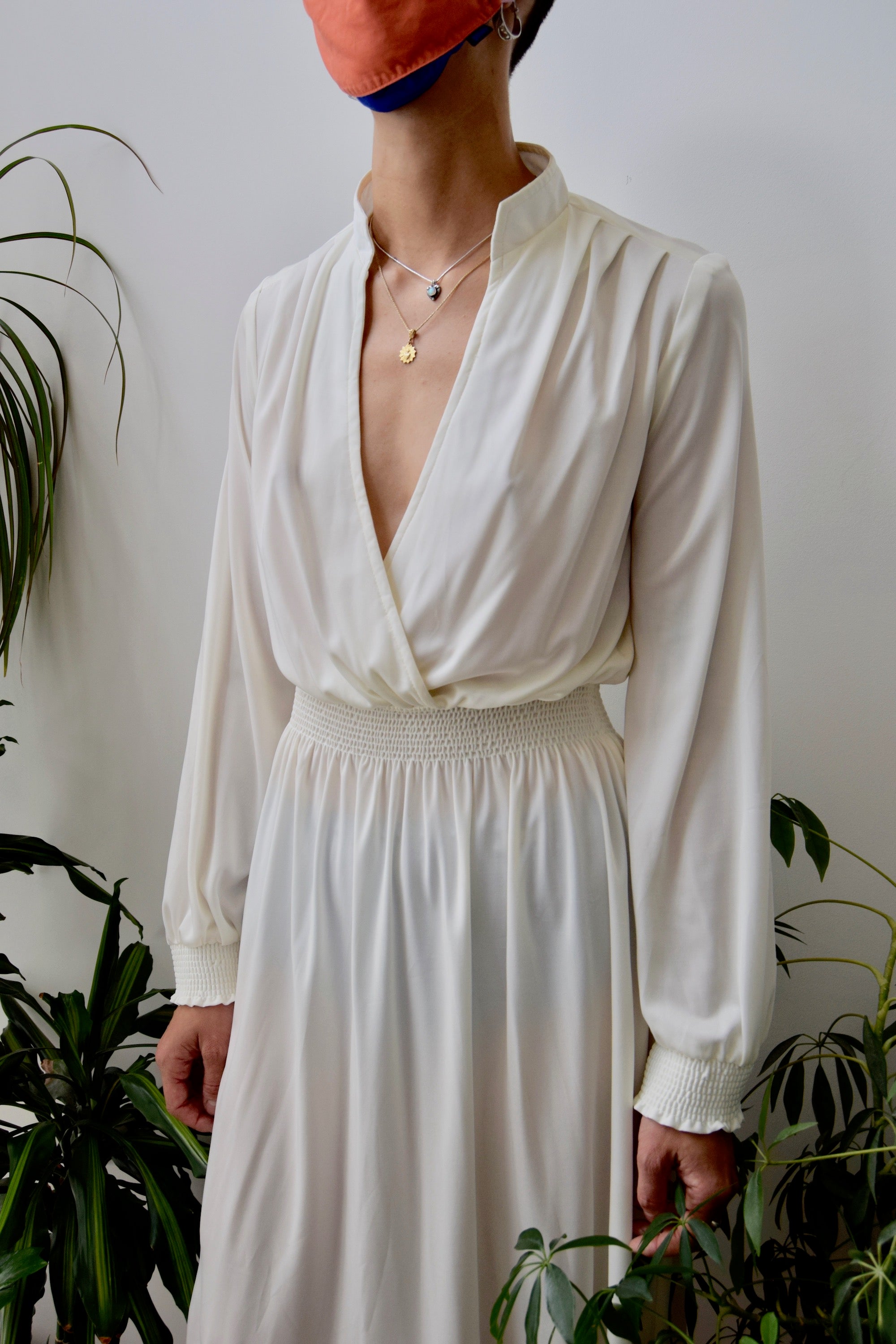 Seventies Ivory "Young Edwardian" Dress