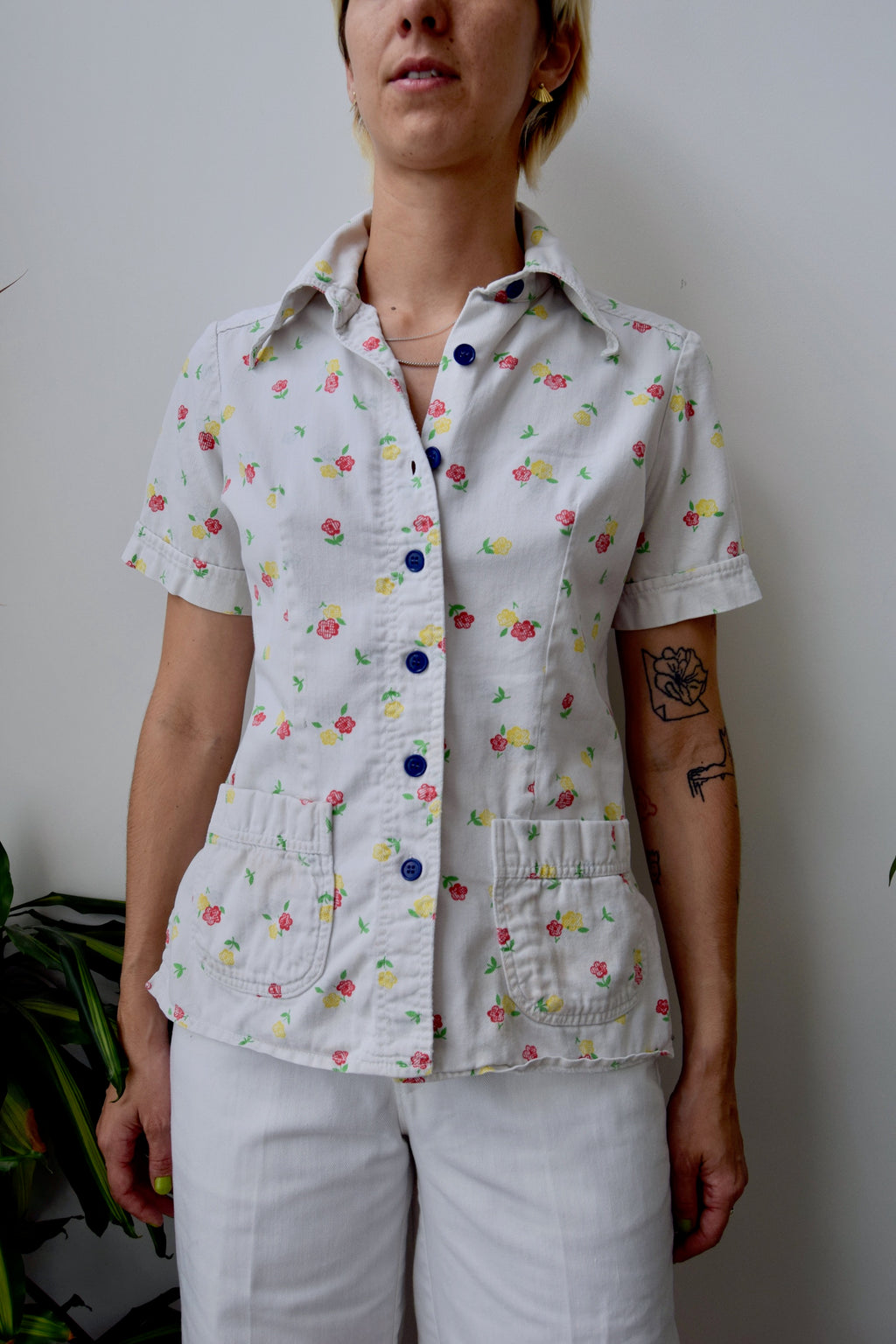 70s Does 40s Cotton Twill Shirt