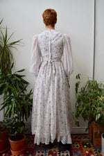 Gauzy Ditsy Floral Gunne Gown