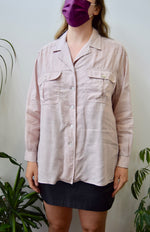 Soft Rose Linen Button Up