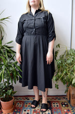 Classic Black Shirtdress