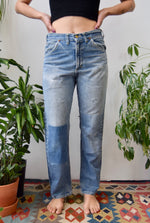 Vintage 1960's "Lee Riders" Sanforized Patchwork Jeans