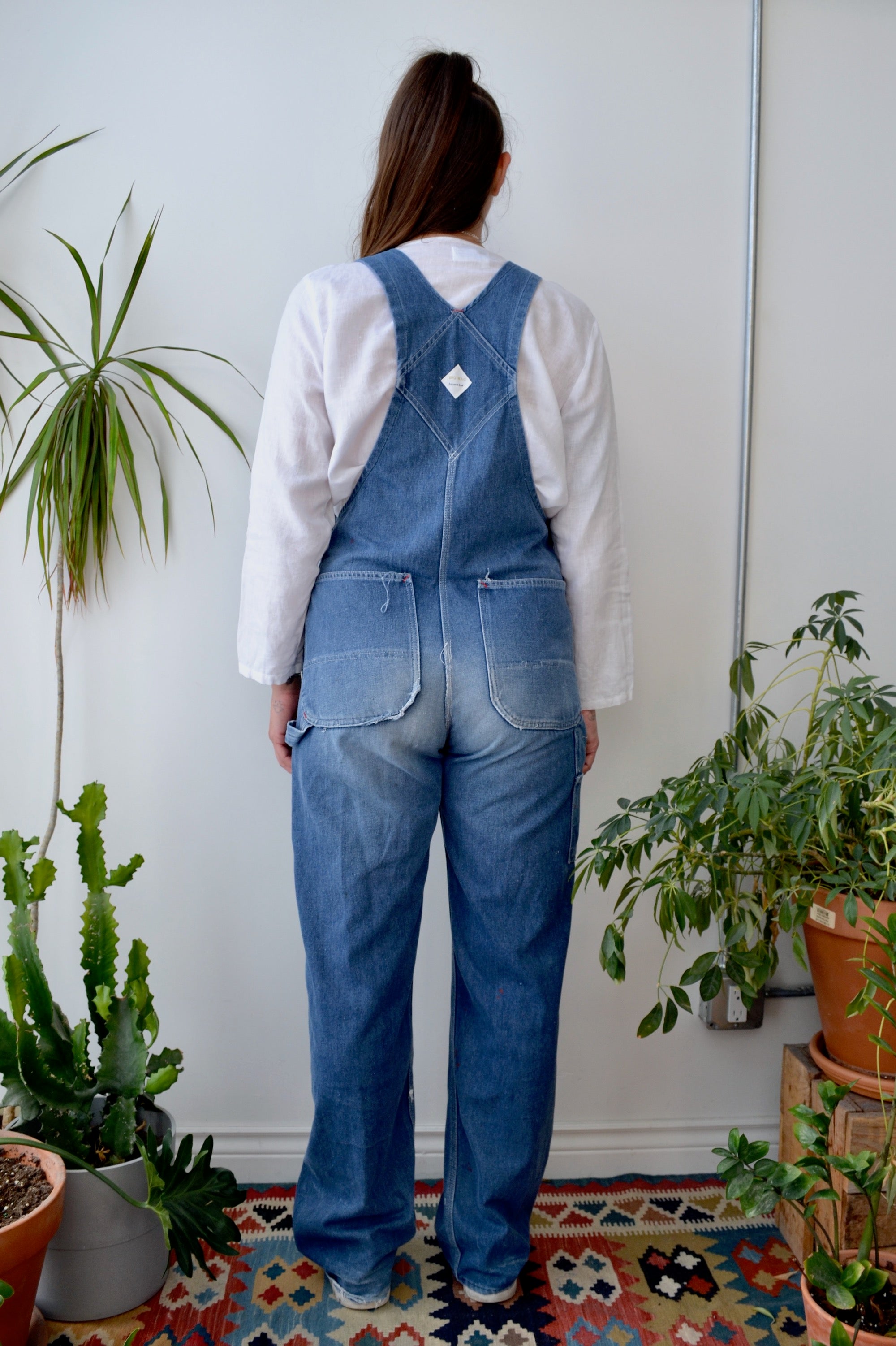 Seventies Mid Wash Big Mac Overalls