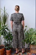 Nineties Floral Rayon Pantsuit