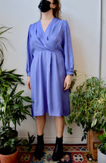 Periwinkle Silk Dress