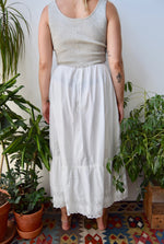 Antique Cotton Petticoat Skirt