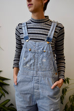 Vintage Lee Striped Overalls