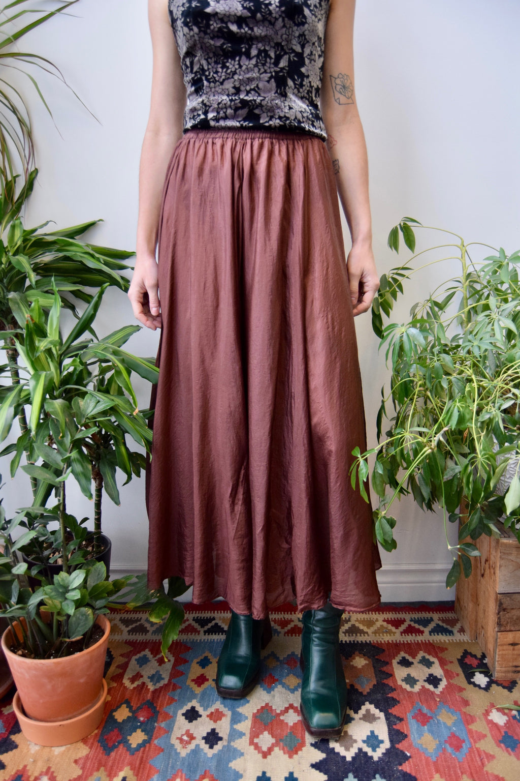 Silk Peasant Skirt