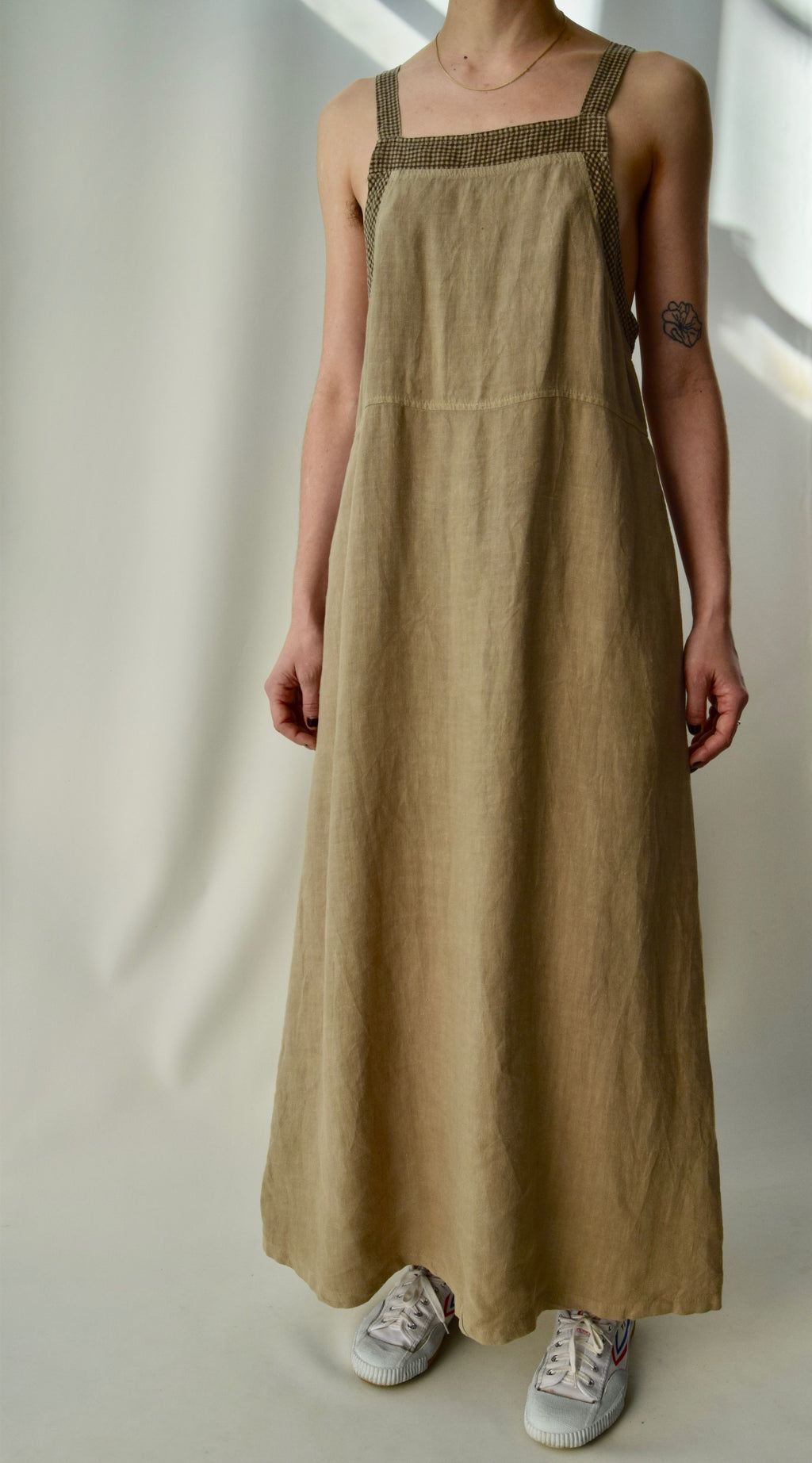 Alder Beige Linen Maxi Jumper Dress