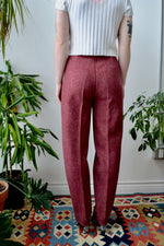 Cranberry Wool Trousers