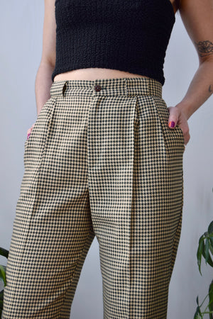 Caramel Houndstooth Trousers