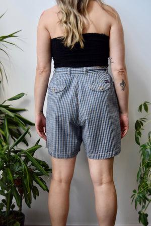 Cotton Plaid Shorts