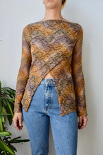 Y2K Lace Belly Button Top