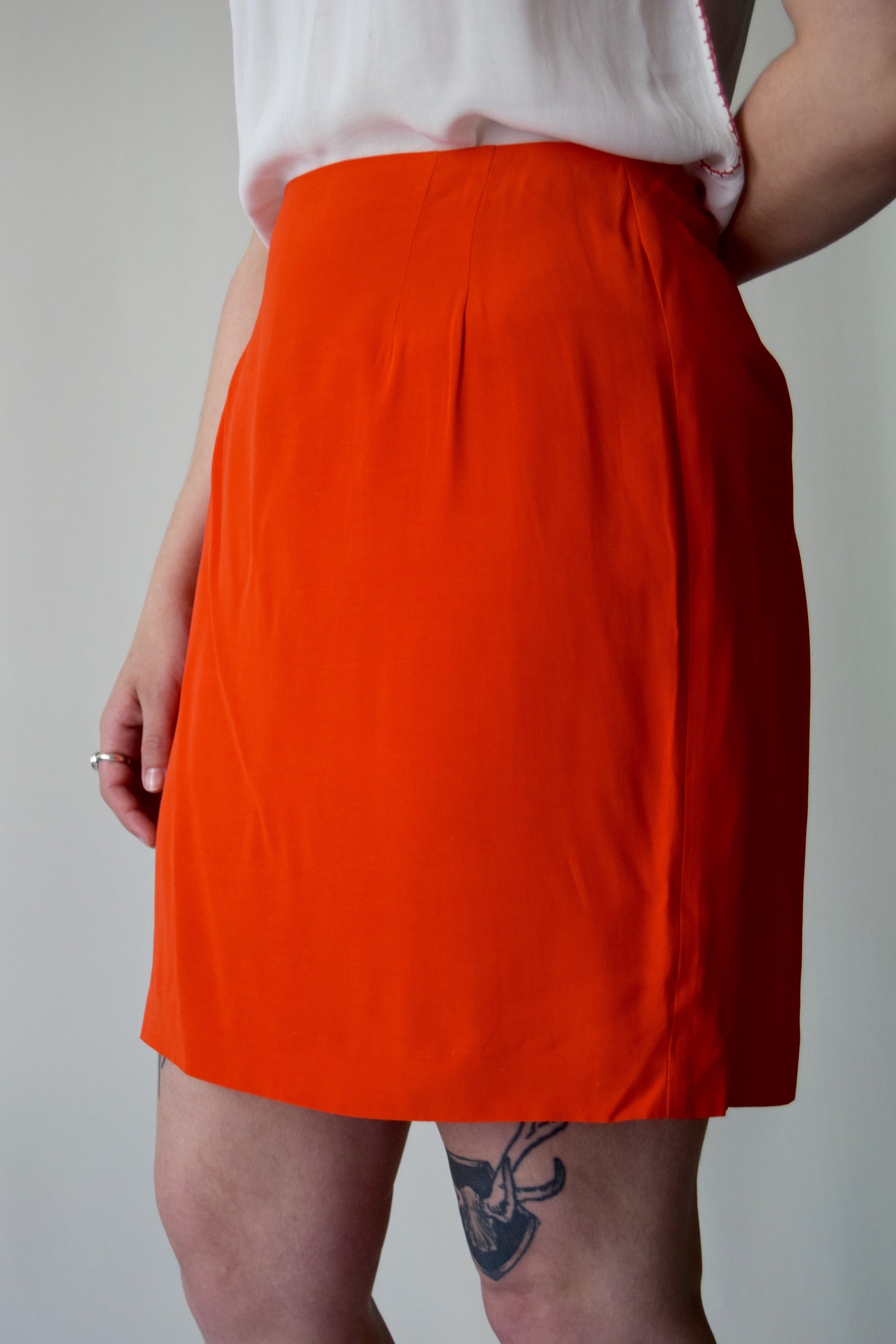 Vintage Orange Mini Skirrrt