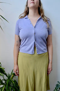 Lavender Polo Cardi